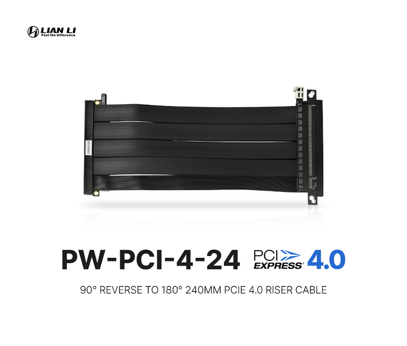 서린씨앤아이, 리안리의 PCIe 4.0 지원 라이저 케이블 PW-PCI-4-24 출시