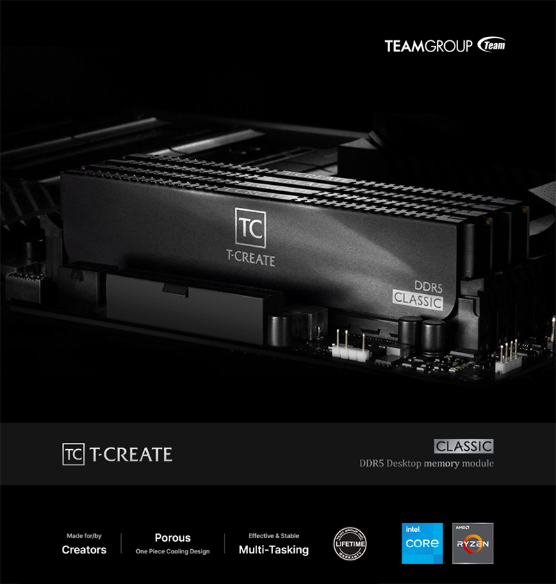 서린씨앤아이, 팀그룹 티크리에이트 클래식 DDR5 시리즈 정식 출시