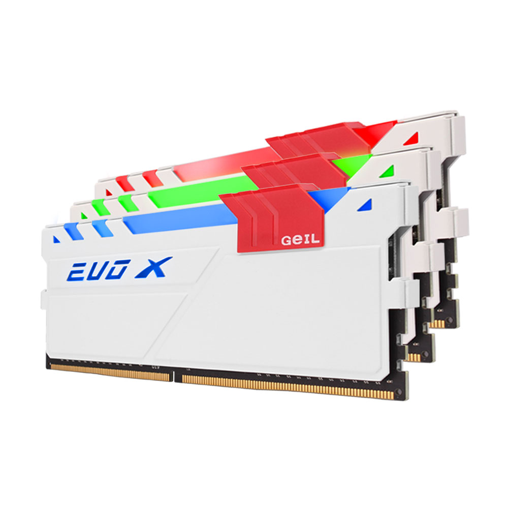GeIL DDR4 32G PC4-24000 CL15 EVO-X 화이트 RGB (16Gx2)