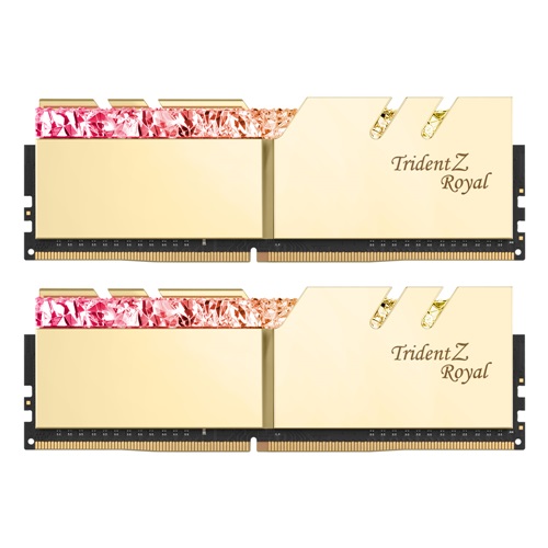 G.SKILL DDR4 16G PC4-35200 CL18 TRIDENT Z ROYAL 골드 (8Gx2)